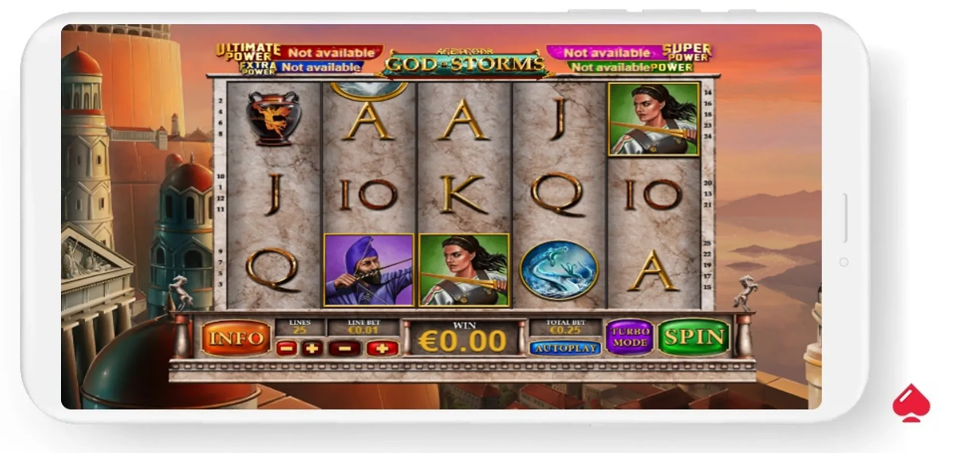 Captura de la slot Age of the Gods: God of Storms de Playtech