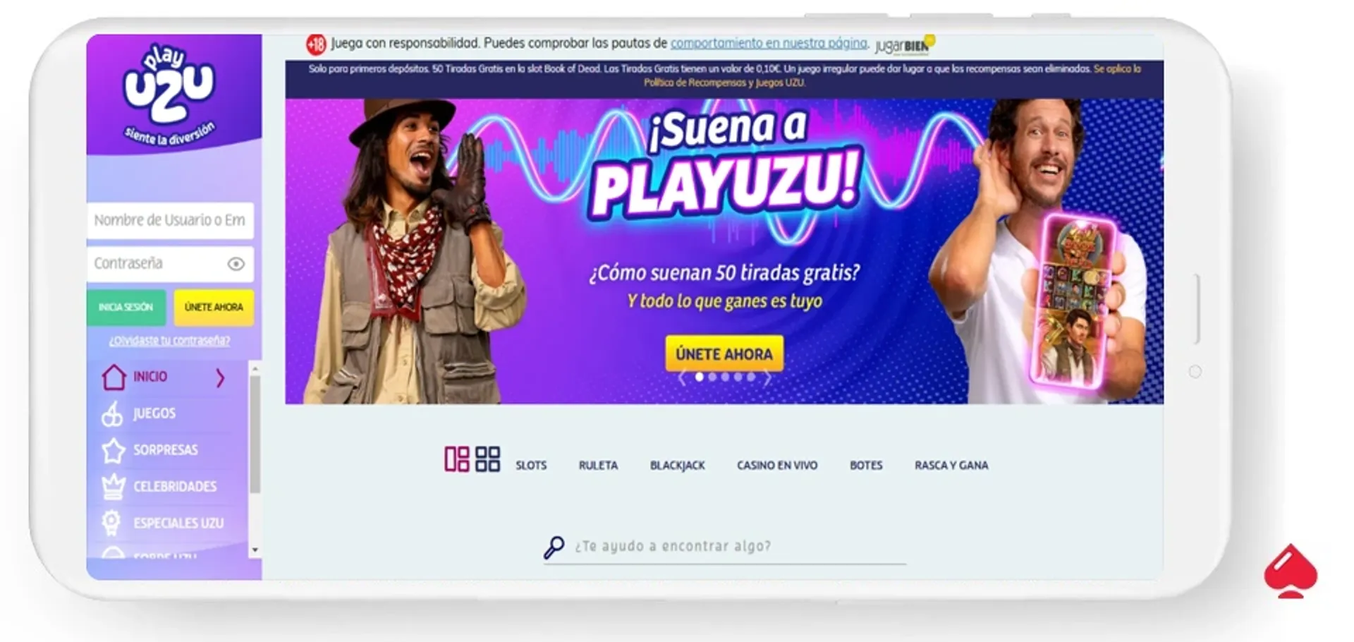 Playuzu ofrece un buen bono para los españoles