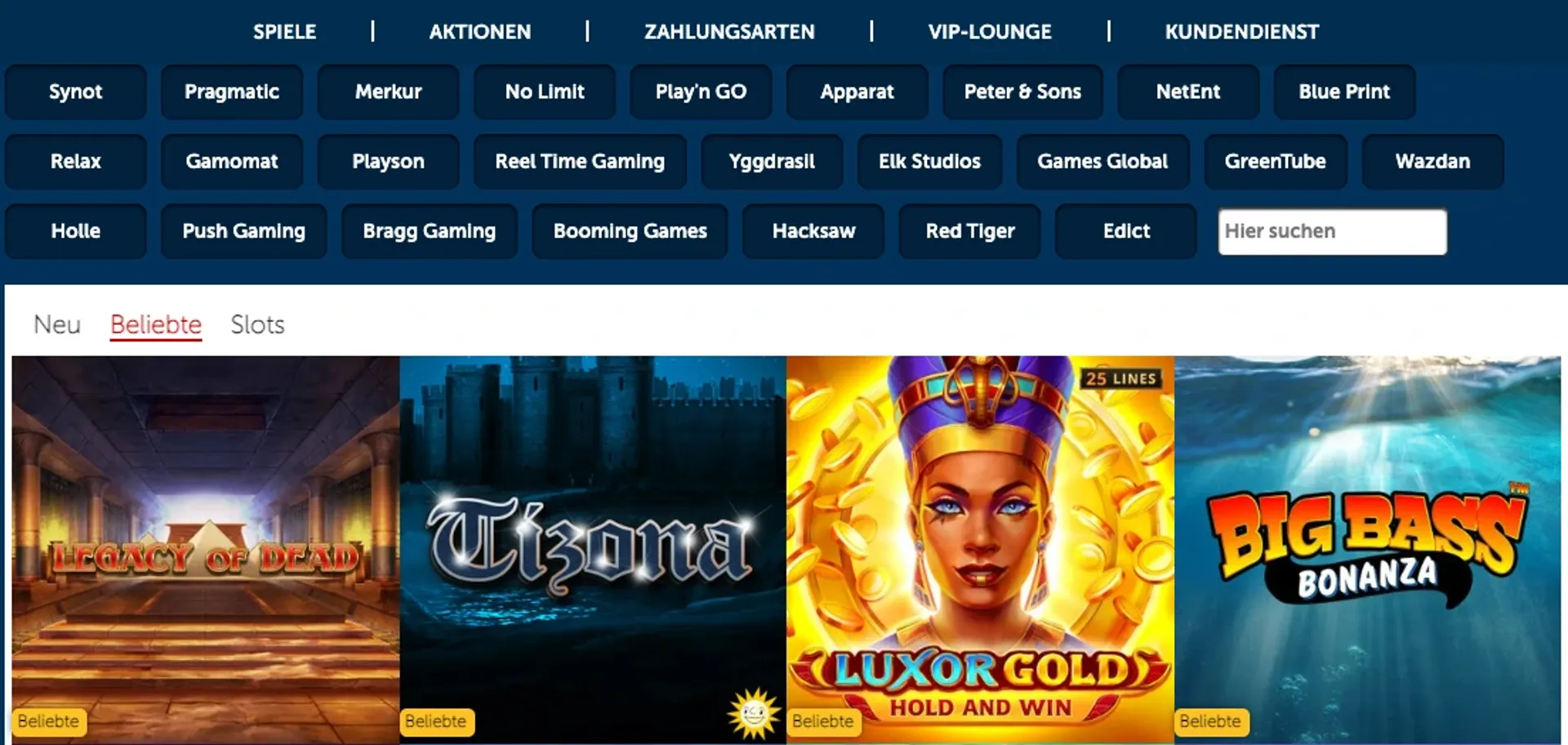 RedKings Spiele