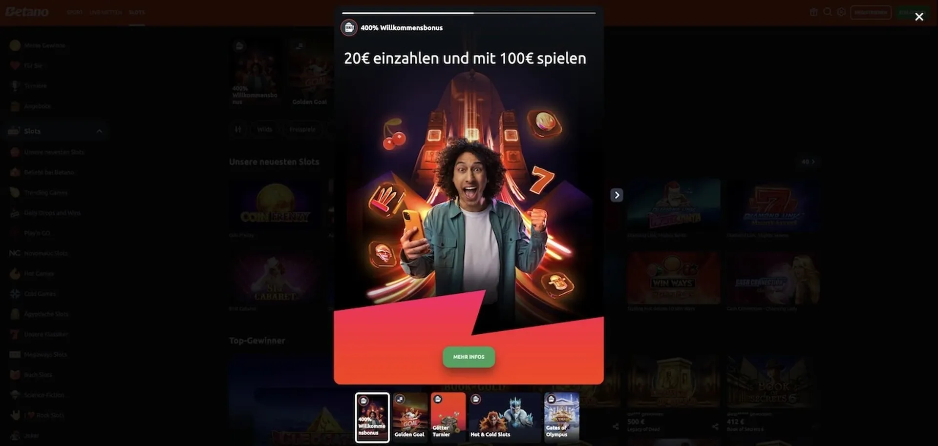 Betano Casino Bonus