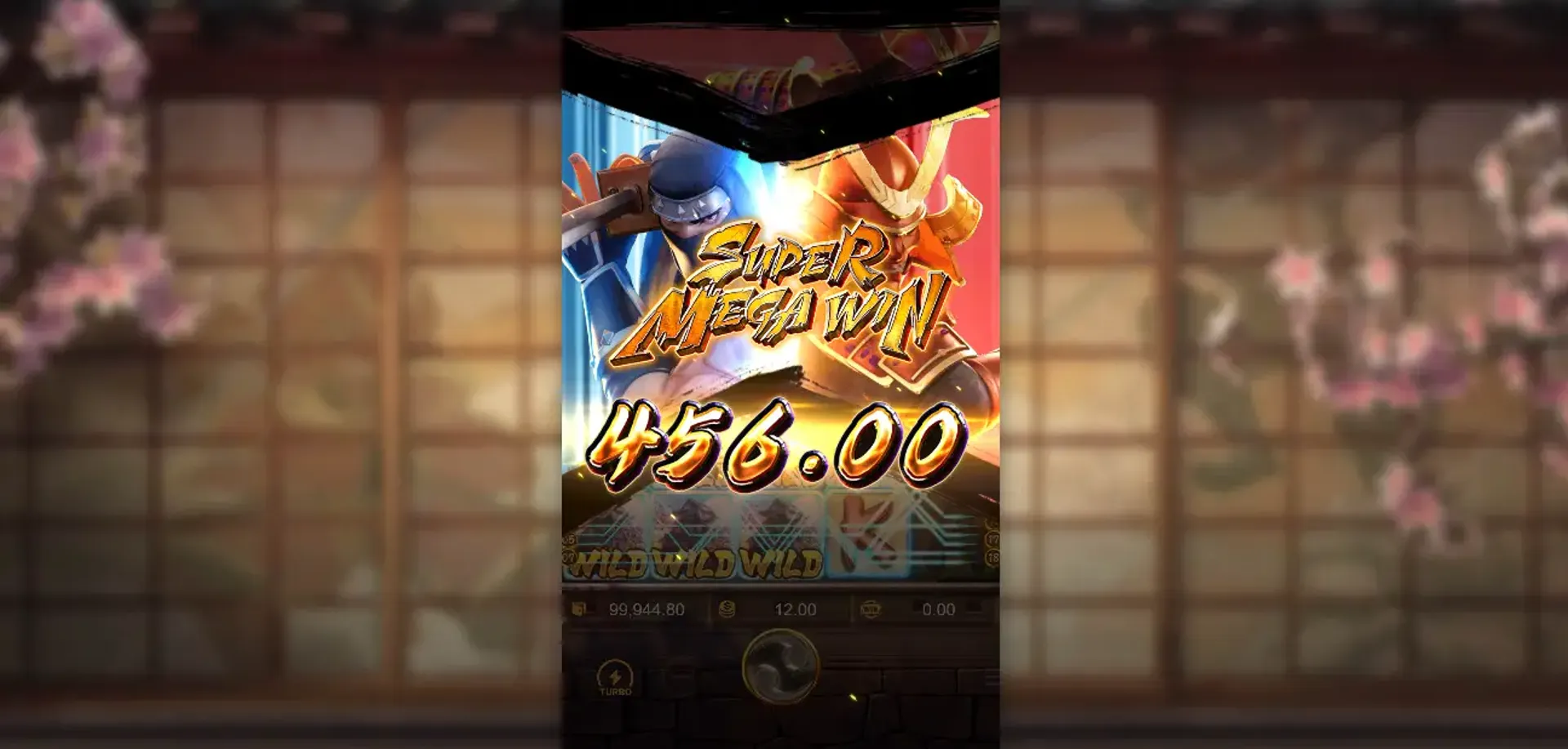 Super Mega Win en la slot Ninja vs Samurai