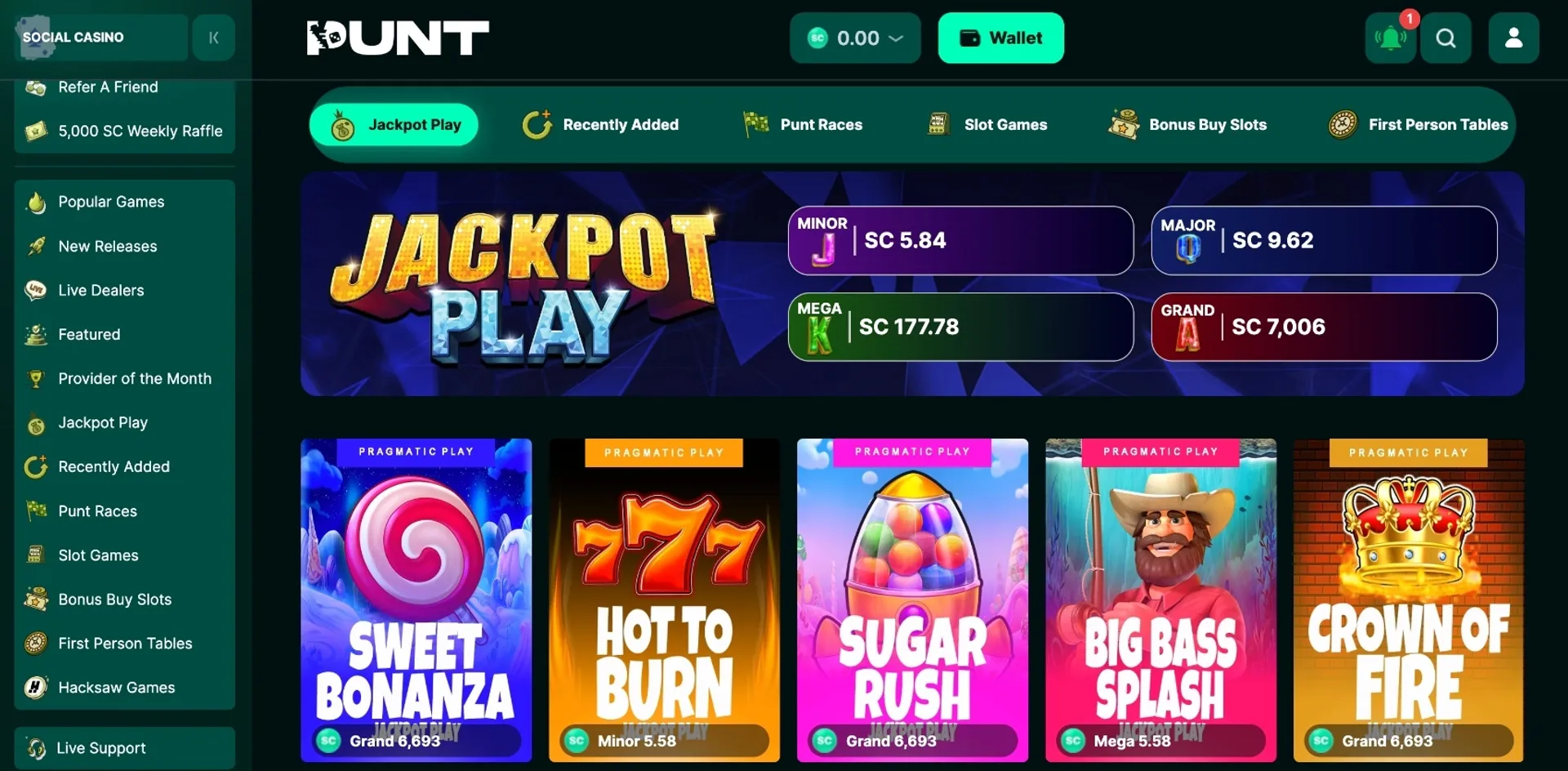 Punt casino jackpot play Punt casino jackpot play