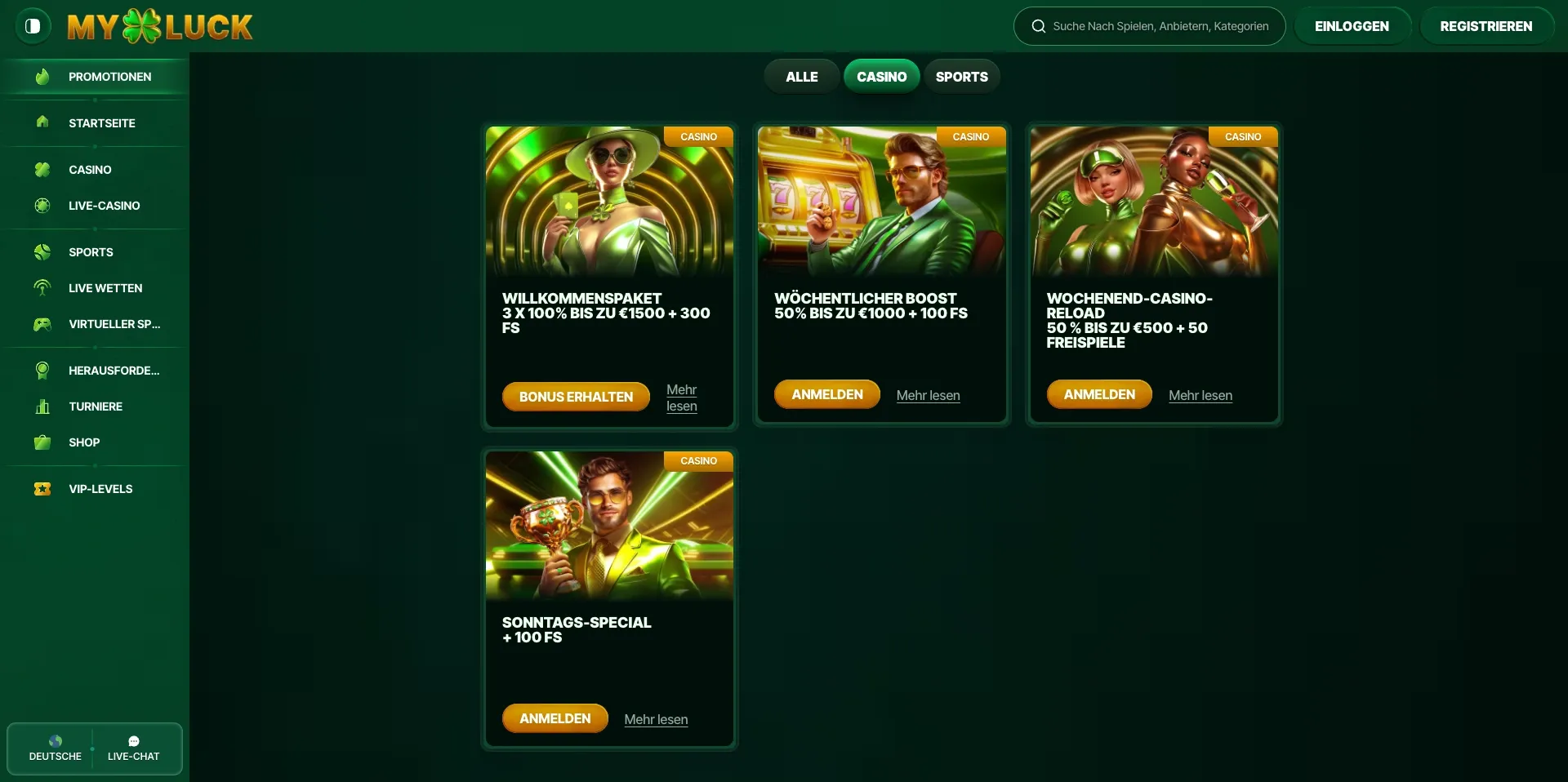 Myluck Casino Angebote