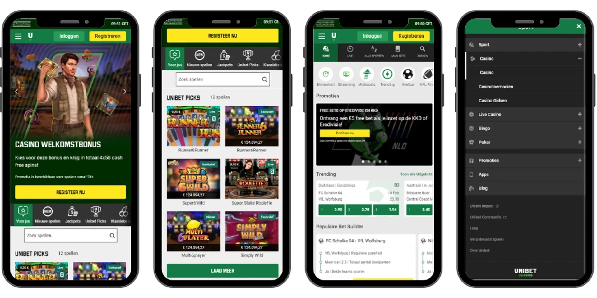 Unibet via mobiel spelen