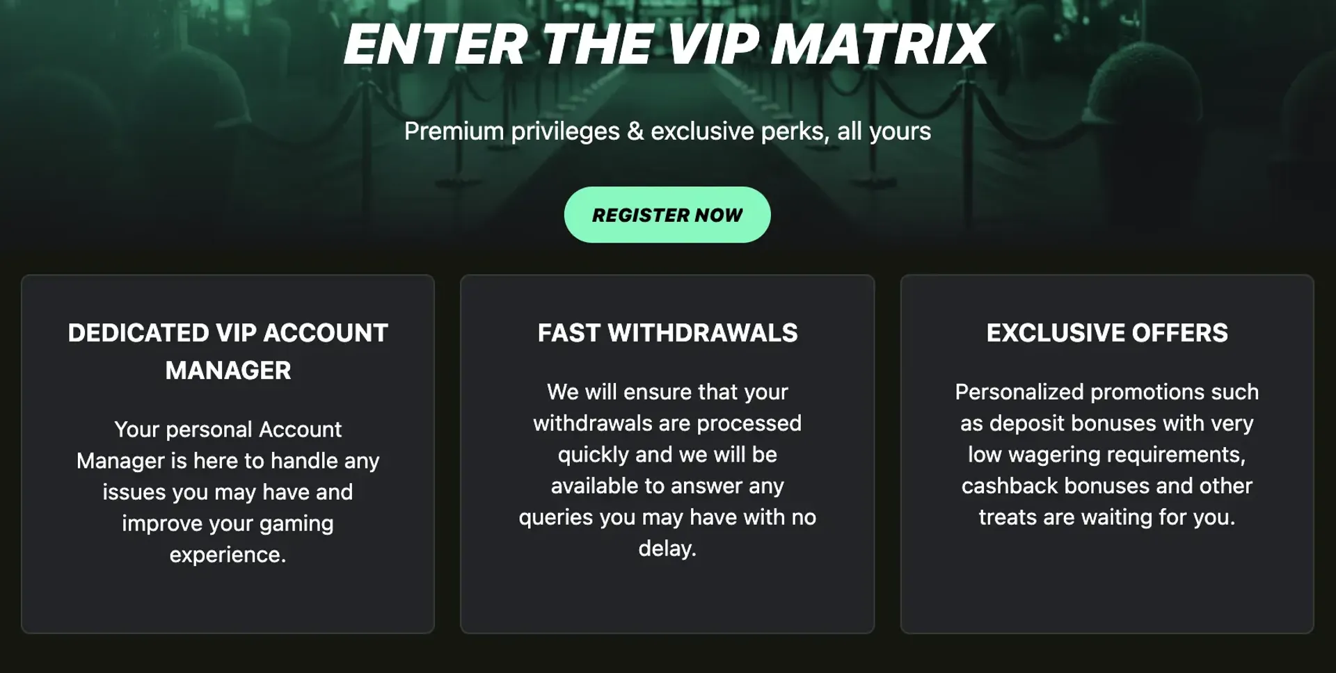 Betrix casino enter the vip