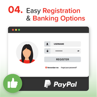 Step 4 easy registration & banking options Step 4 Easy Registration & Banking Options