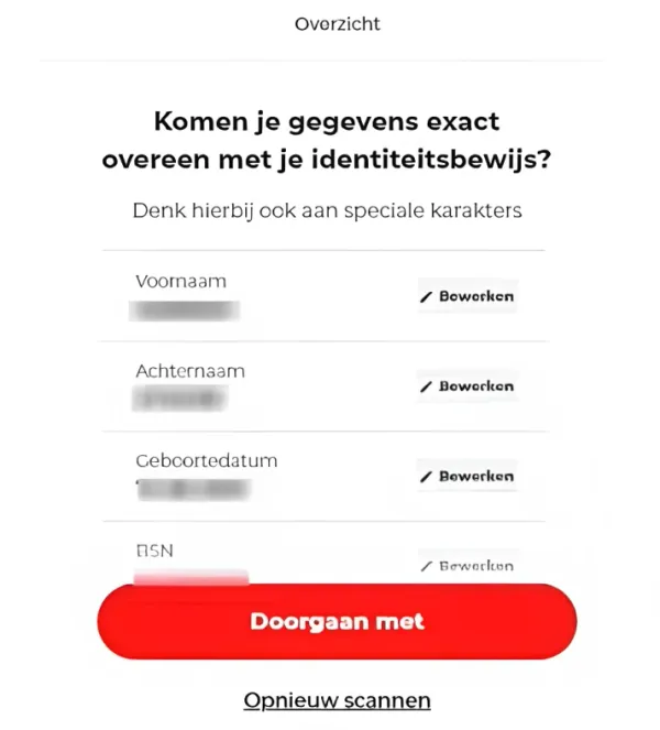 711 verifieer jouw identiteit