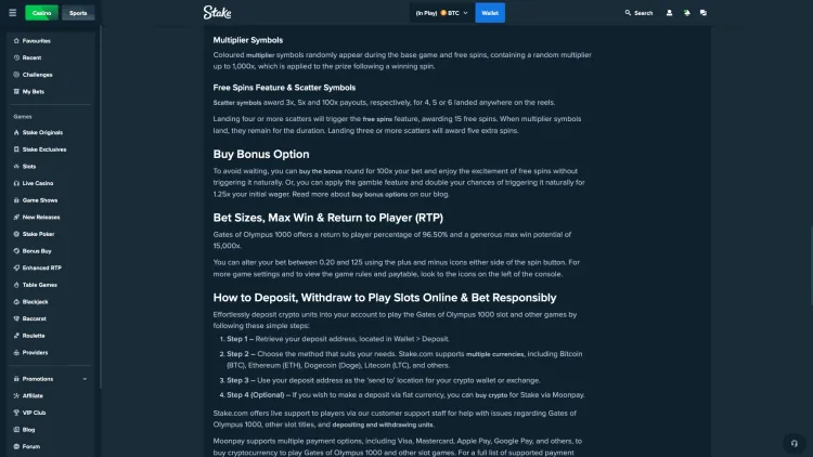 How transparent is Stake casino