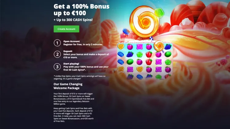 Betsson Casino Bonus Image