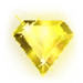 Starburst geel juweel symbool