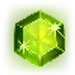 Starburst groen juweel symbool