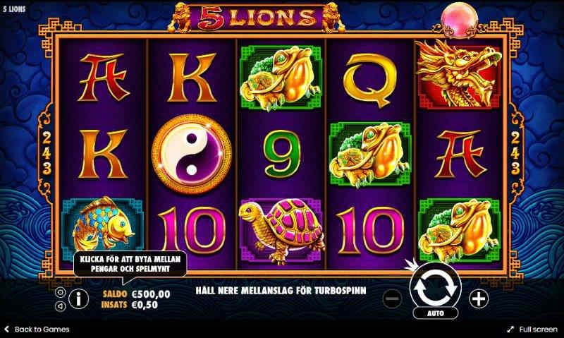 5 Lions Slot Pragmatic Play