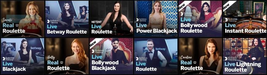 Betway kasino livekasino