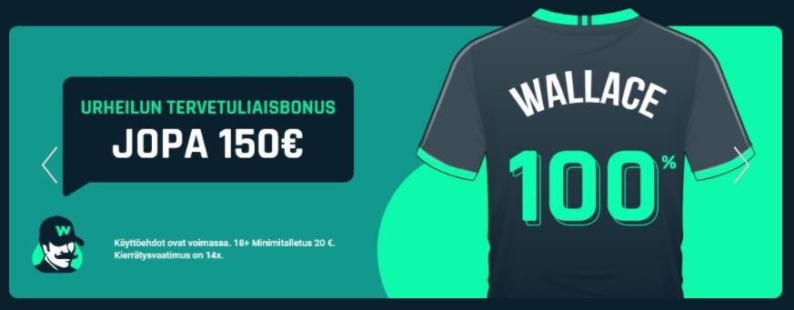 Wallacebet vedonlyöntibonus