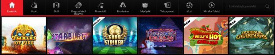 Betway casino kolikkopelit