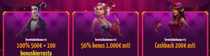 Winota casino tervetulobonukset Winota Casino tervetulobonus