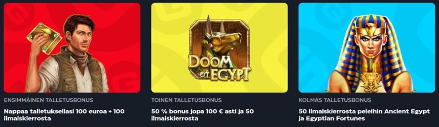 Gslot casino tervetulobonus