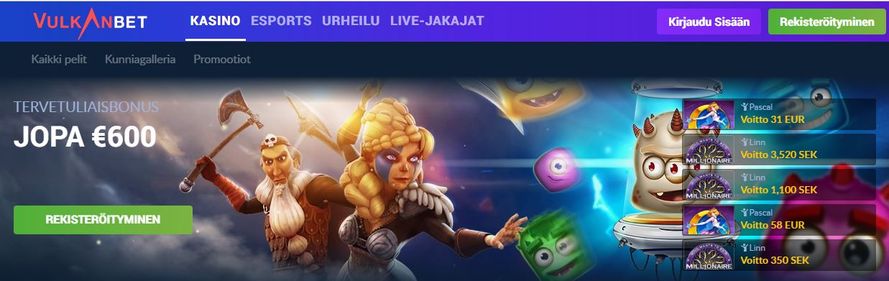 Vulkanbet casino arvostelu