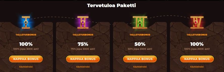 AmunRa tervetulopaketti