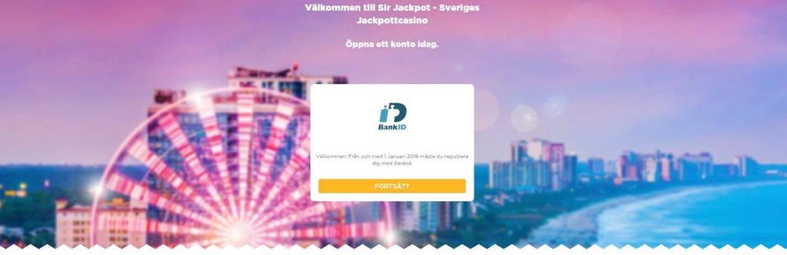 Sir Jackpot casino bonus bankid live casino