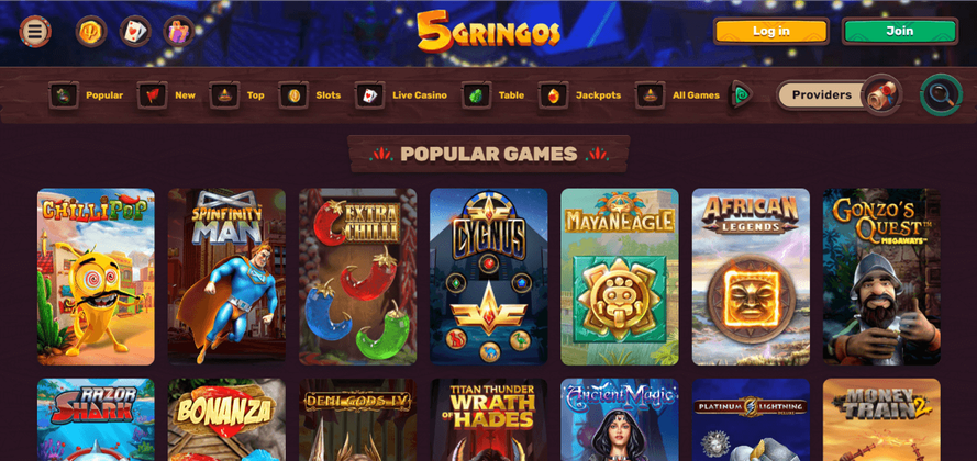 5gringos casino image (2) 5 Gringos 娱乐场