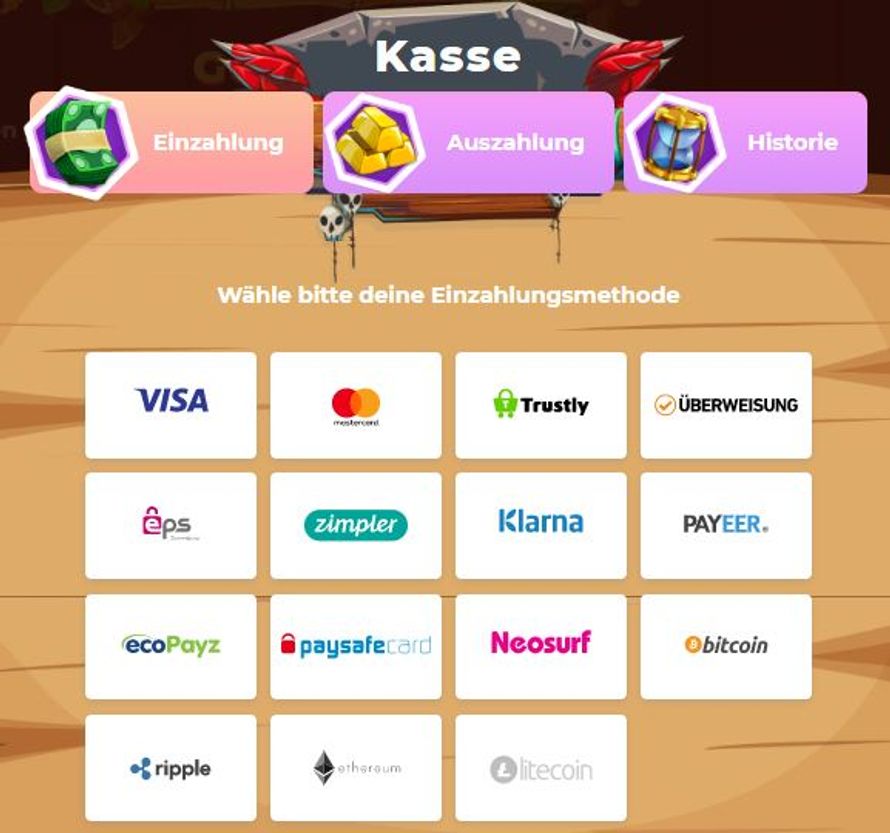 wazamba zahlungsmethoden