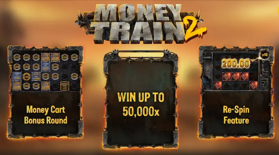 Money train 2 beginscherm