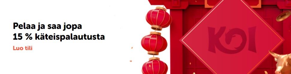 Koi Casino cashback Koi Casino cashback bonus päivittäin